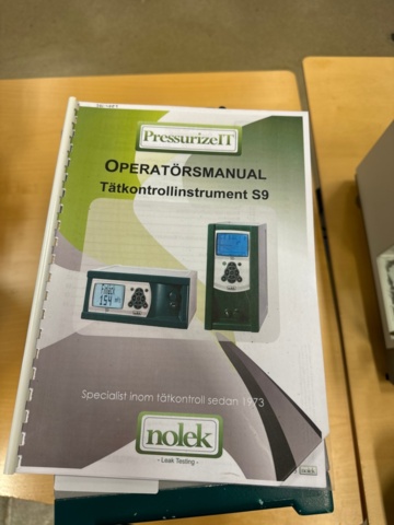 1344746-2 Fully automatic leak tester with display, Nolek S9