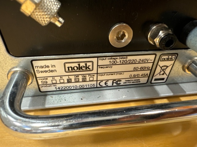 1344746-4 Fully automatic leak tester with display, Nolek S9