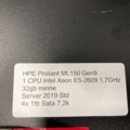 1338637-3 Server HPE ProLiant ML150 gen9