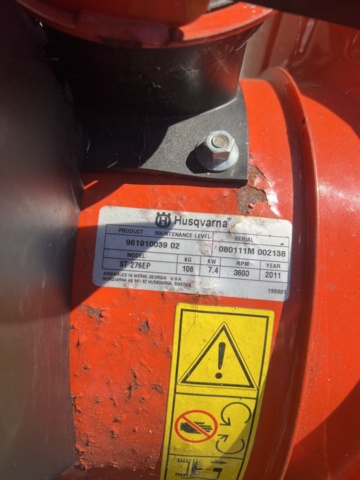 1333930-9 Snowblower Husqvarna ST 276EP