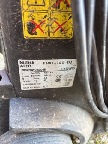 1135749-6 High pressure washer Nilfisk ALTO