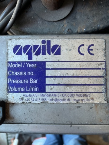 1345258-5 Aquilatek high-pressure washer hot water 300 bar 18 liters/min