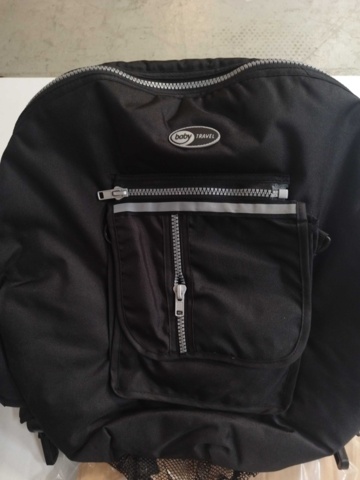 1343283-1 Stroller accessories - BabyTravel, black fabric, zippered pockets