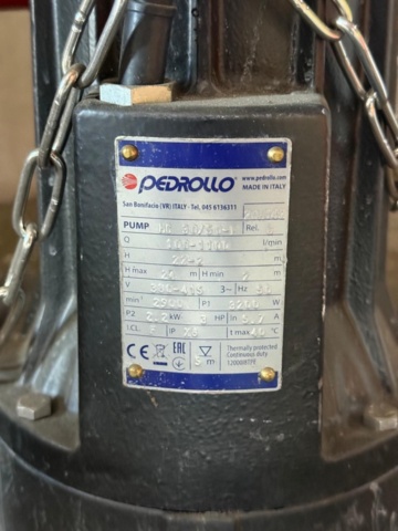 1345484-4 Submersible pump/ sewage pump - Pedrollo VXC 30/50-F Vortex