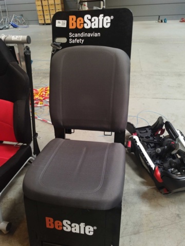 Test seat, BeSafe, for child car seats, assembly display, grey - PS ...