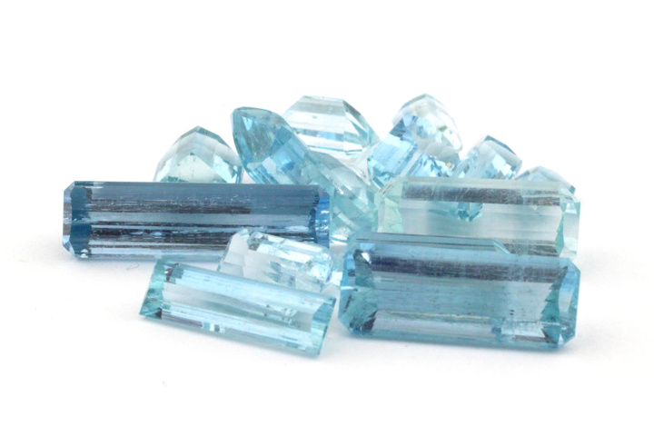 1345235-1 Lot of faceted aquamarines approx. 41.96 ctv (16)