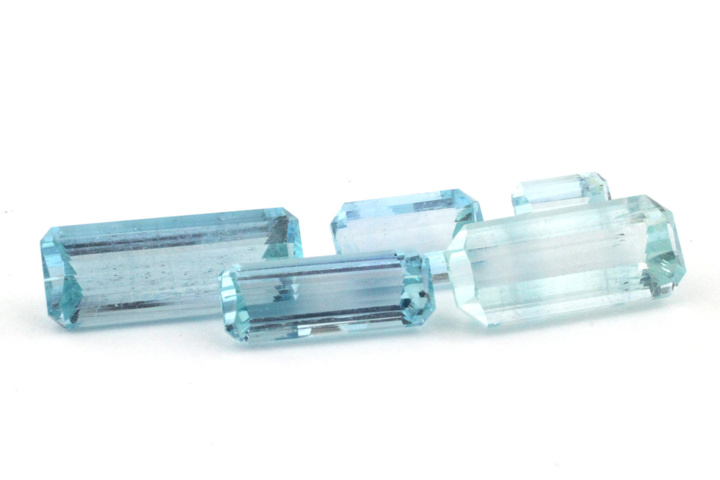 1345235-2 Lot of faceted aquamarines approx. 41.96 ctv (16)