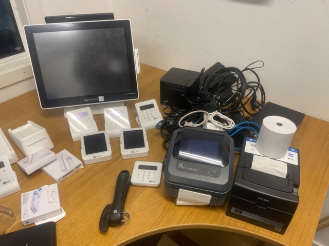 1315922-2 Card terminals, receipt printers, cash register terminals, hand scanners