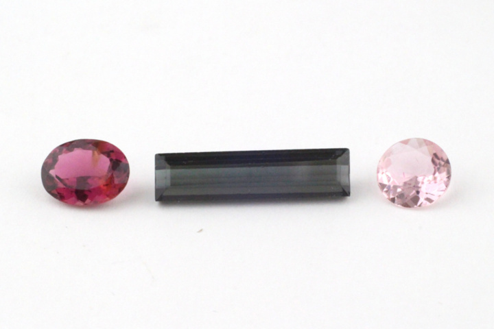 1345237-3 Lot of faceted tourmalines approx. 40.88 ctv (16)