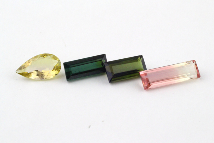 1345237-6 Lot of faceted tourmalines approx. 40.88 ctv (16)