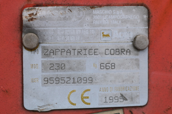 1300565-9 Cultivator Maschio Zappatrice Cobra