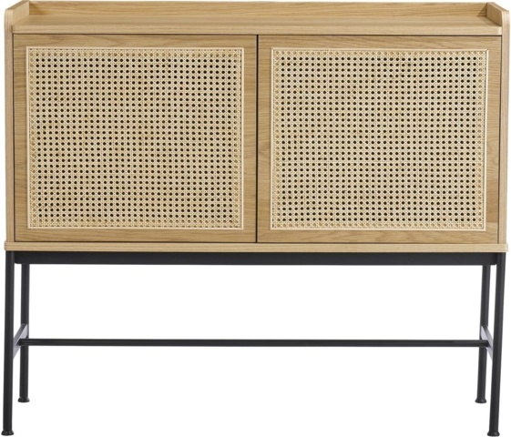 1345705-1 Othello cabinet with rattan doors