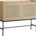 1345705-2 Othello cabinet with rattan doors