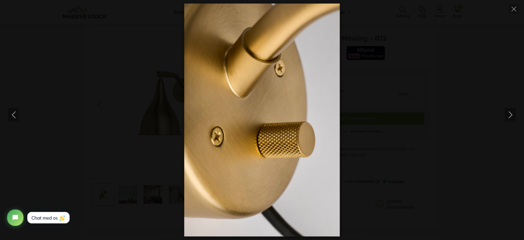 1343461-5 2pcs NORR11 Le Sex Wall Lamp, Brass – Ø12