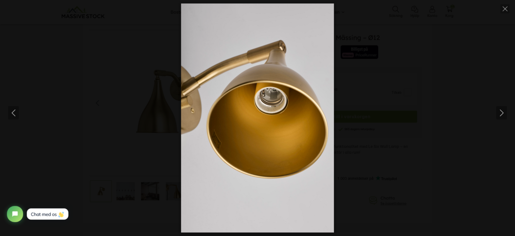 1343461-6 2pcs NORR11 Le Sex Wall Lamp, Brass – Ø12