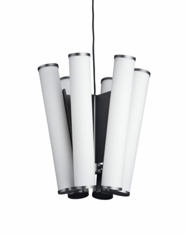 1343465-2 NORR11 Deco Crown in Opal glass and White Ø40 cm