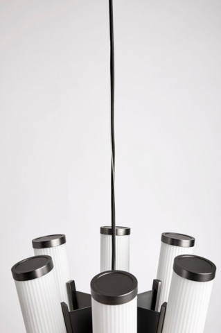 1343465-6 NORR11 Deco Crown in Opal glass and White Ø40 cm