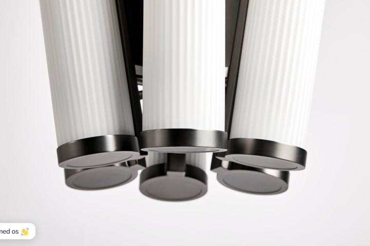 1343465-10 NORR11 Deco Crown in Opal glass and White Ø40 cm