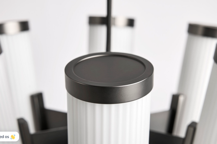 1343465-11 NORR11 Deco Crown in Opal glass and White Ø40 cm