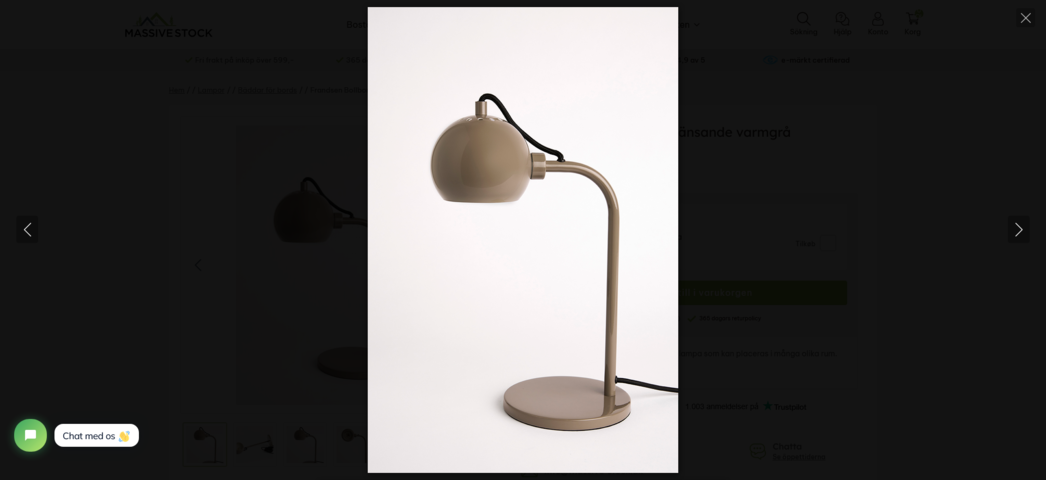 1343468-5 3 pcs. Frandsen Ball Table Lamp Glossy Warm Grey