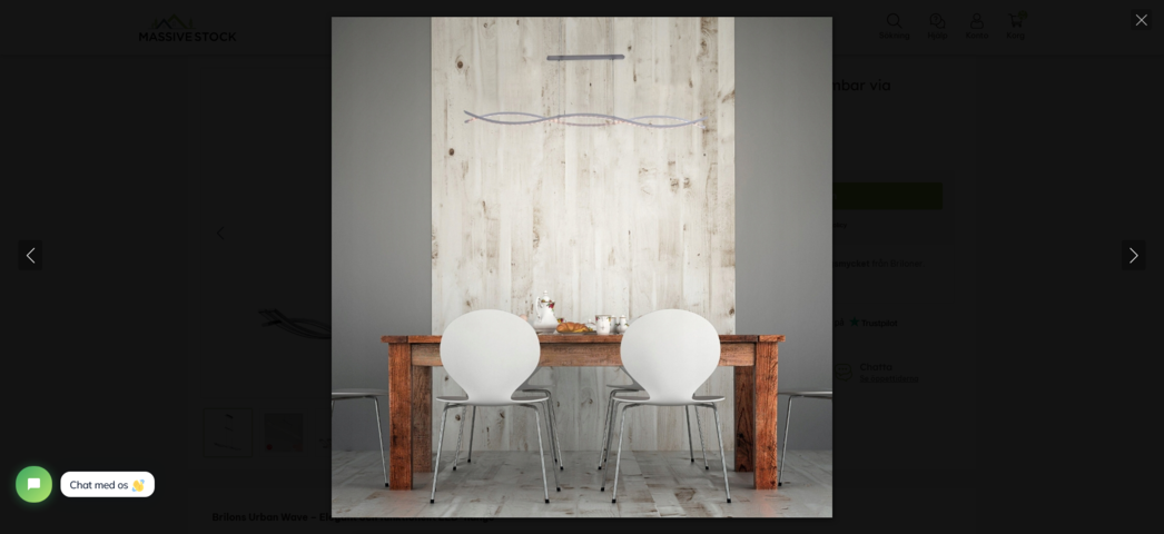 1343473-2 2 pcs. Briloner Urbane Wave LED pendant, dimmable via switch, in aluminum