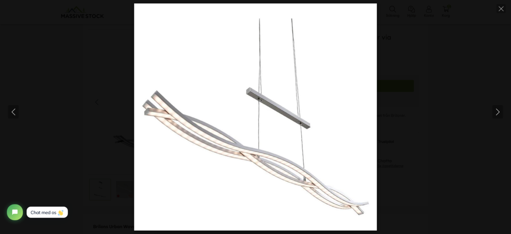 1343473-4 2 pcs. Briloner Urbane Wave LED pendant, dimmable via switch, in aluminum