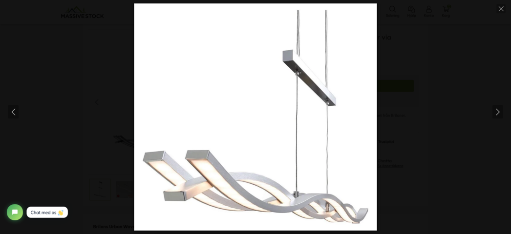 1343473-5 2 pcs. Briloner Urbane Wave LED pendant, dimmable via switch, in aluminum