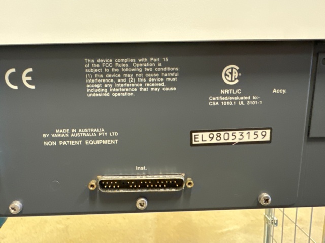 1344776-4 UV-Vis spectrophotometer, Varian Cary 50 Scan