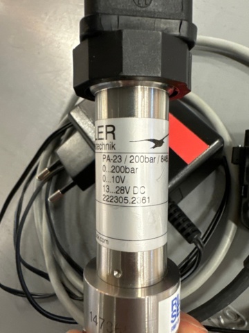 1344801-2 Pressure sensor with connection cable and power adapter, Keller