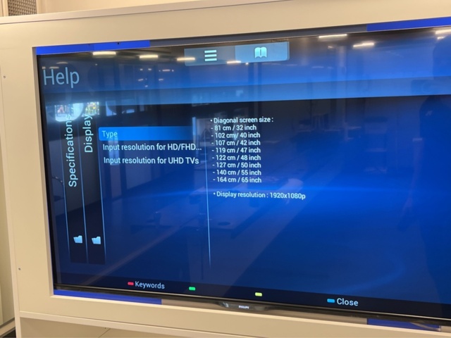 1303622-4 TV stand with smart TV Philips