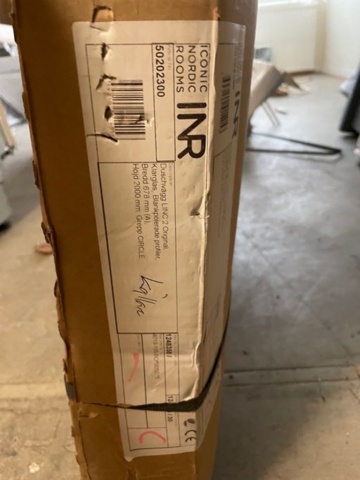 1340761-2 Shower wall, 675x2000 (NEW)