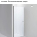 1340761-1 Shower wall, 675x2000 (NEW)