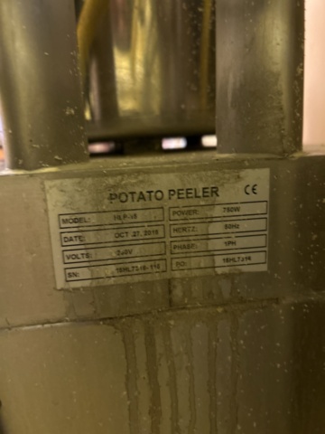 1337324-6 Potato peeler Soda Potato Peeler HLP-15