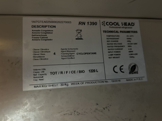 1337323-5 Double freezer Cool Head RN 1390