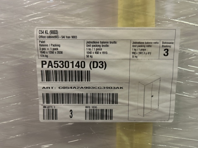 1317171-4 Sheet metal cabinet 990 x 1901 x 411