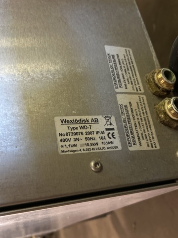 1317179-6 Rough dishwasher Wexiödisk WD-7 -2007