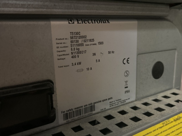 1317181-5 Tumble dryer - Electrolux T5130C -2015
