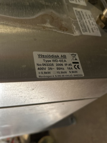 1317182-7 Dishwasher - Wexiödisk WD-6EA -2006