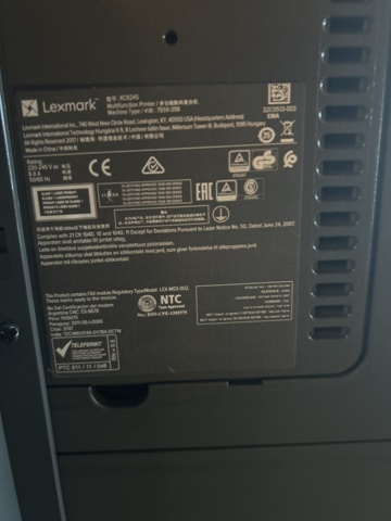 1069042-8 Printer Lexmark XC9245