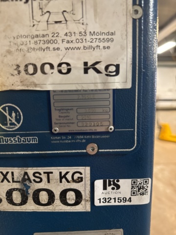 1321594-16 Vehicle lift two-post lift Nussbaum 3000kg