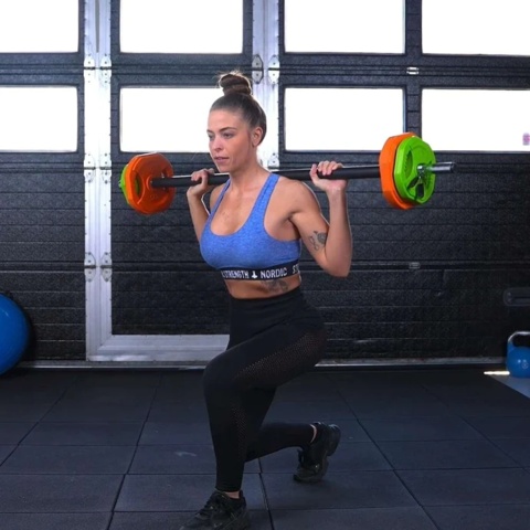 1346098-9 Aerobic barbell set of 20 kg - Nordic Strength