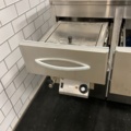 1198371-6 Refrigerated counter with sausage warmer