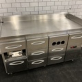 1198371-10 Refrigerated counter with sausage warmer