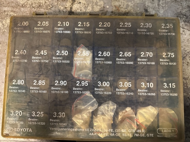 1321617-3 Shims for valve adjustment for Toyota