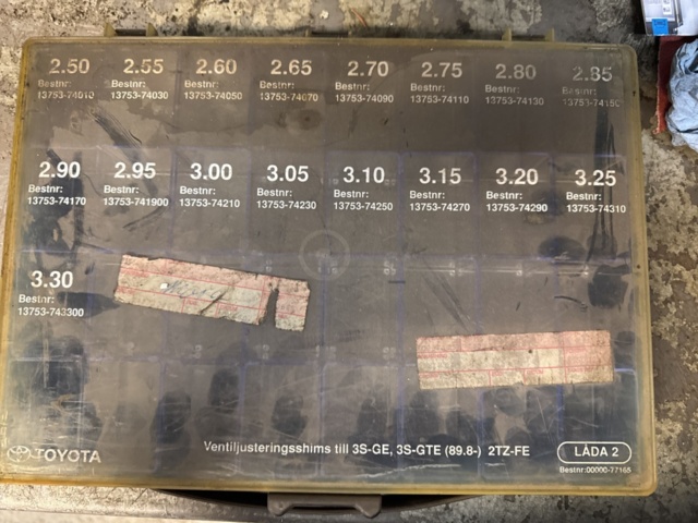 1321617-5 Shims for valve adjustment for Toyota