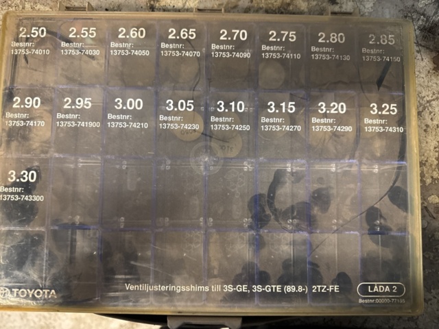 1321617-7 Shims for valve adjustment for Toyota