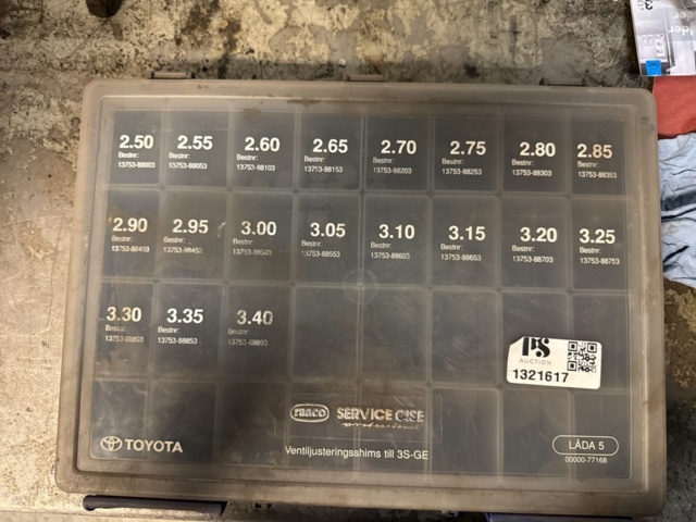 1321617-15 Shims for valve adjustment for Toyota