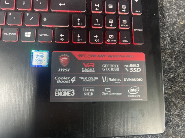 1325638-4 Gaming laptop MSI GE62VR 6RF Apache Pro