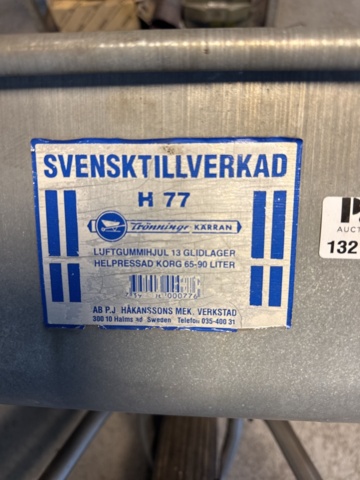 1321644-2 Skottkärra Trönninge kärran H77