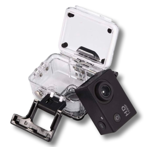 1346878-2 2 pcs Action Cameras 1080P Waterproof with Accessories Beige - Free shipping